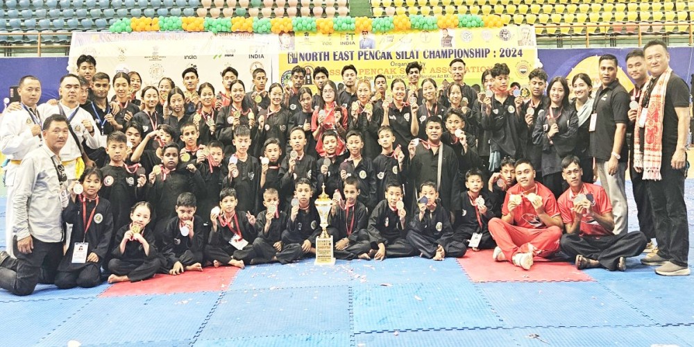 Nagaland the Nagaland Pencak Silat Team emerged as the 1st Runner’s-up in the 6th North East Pencak Silat Championship held in Guwahati, Assam, from July 12-14. (Image Courtesy: NPSA)